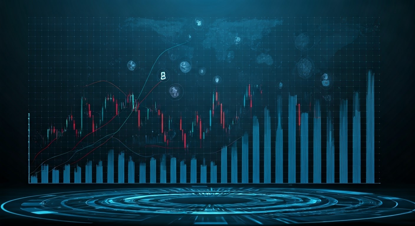 Graphical representation of crypto market cap